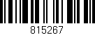 Código de barras (EAN, GTIN, SKU, ISBN): '815267'