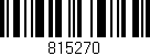 Código de barras (EAN, GTIN, SKU, ISBN): '815270'