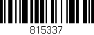 Código de barras (EAN, GTIN, SKU, ISBN): '815337'