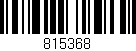 Código de barras (EAN, GTIN, SKU, ISBN): '815368'