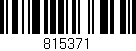 Código de barras (EAN, GTIN, SKU, ISBN): '815371'