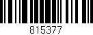 Código de barras (EAN, GTIN, SKU, ISBN): '815377'