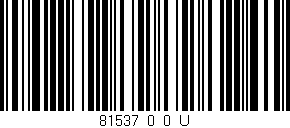 Código de barras (EAN, GTIN, SKU, ISBN): '81537_0_0_U'