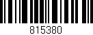 Código de barras (EAN, GTIN, SKU, ISBN): '815380'
