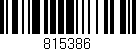 Código de barras (EAN, GTIN, SKU, ISBN): '815386'