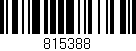 Código de barras (EAN, GTIN, SKU, ISBN): '815388'