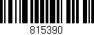 Código de barras (EAN, GTIN, SKU, ISBN): '815390'