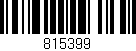 Código de barras (EAN, GTIN, SKU, ISBN): '815399'
