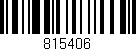 Código de barras (EAN, GTIN, SKU, ISBN): '815406'
