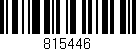 Código de barras (EAN, GTIN, SKU, ISBN): '815446'