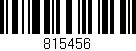 Código de barras (EAN, GTIN, SKU, ISBN): '815456'