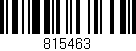 Código de barras (EAN, GTIN, SKU, ISBN): '815463'