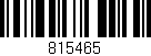 Código de barras (EAN, GTIN, SKU, ISBN): '815465'