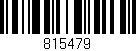 Código de barras (EAN, GTIN, SKU, ISBN): '815479'