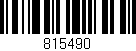 Código de barras (EAN, GTIN, SKU, ISBN): '815490'
