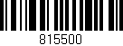 Código de barras (EAN, GTIN, SKU, ISBN): '815500'