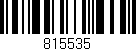 Código de barras (EAN, GTIN, SKU, ISBN): '815535'