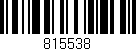 Código de barras (EAN, GTIN, SKU, ISBN): '815538'