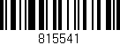 Código de barras (EAN, GTIN, SKU, ISBN): '815541'