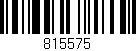 Código de barras (EAN, GTIN, SKU, ISBN): '815575'