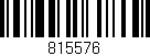 Código de barras (EAN, GTIN, SKU, ISBN): '815576'