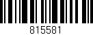 Código de barras (EAN, GTIN, SKU, ISBN): '815581'