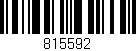 Código de barras (EAN, GTIN, SKU, ISBN): '815592'