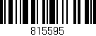 Código de barras (EAN, GTIN, SKU, ISBN): '815595'