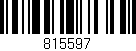 Código de barras (EAN, GTIN, SKU, ISBN): '815597'