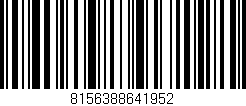 Código de barras (EAN, GTIN, SKU, ISBN): '8156388641952'