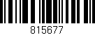 Código de barras (EAN, GTIN, SKU, ISBN): '815677'