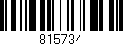 Código de barras (EAN, GTIN, SKU, ISBN): '815734'