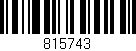 Código de barras (EAN, GTIN, SKU, ISBN): '815743'