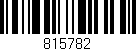 Código de barras (EAN, GTIN, SKU, ISBN): '815782'