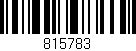 Código de barras (EAN, GTIN, SKU, ISBN): '815783'