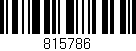 Código de barras (EAN, GTIN, SKU, ISBN): '815786'