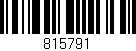 Código de barras (EAN, GTIN, SKU, ISBN): '815791'