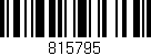 Código de barras (EAN, GTIN, SKU, ISBN): '815795'