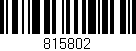 Código de barras (EAN, GTIN, SKU, ISBN): '815802'