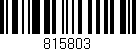 Código de barras (EAN, GTIN, SKU, ISBN): '815803'