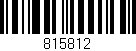 Código de barras (EAN, GTIN, SKU, ISBN): '815812'