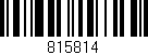 Código de barras (EAN, GTIN, SKU, ISBN): '815814'