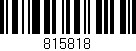 Código de barras (EAN, GTIN, SKU, ISBN): '815818'