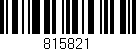 Código de barras (EAN, GTIN, SKU, ISBN): '815821'