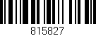 Código de barras (EAN, GTIN, SKU, ISBN): '815827'