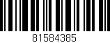 Código de barras (EAN, GTIN, SKU, ISBN): '81584385'