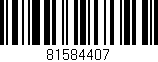 Código de barras (EAN, GTIN, SKU, ISBN): '81584407'