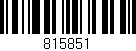 Código de barras (EAN, GTIN, SKU, ISBN): '815851'