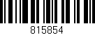 Código de barras (EAN, GTIN, SKU, ISBN): '815854'