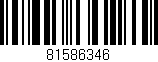 Código de barras (EAN, GTIN, SKU, ISBN): '81586346'